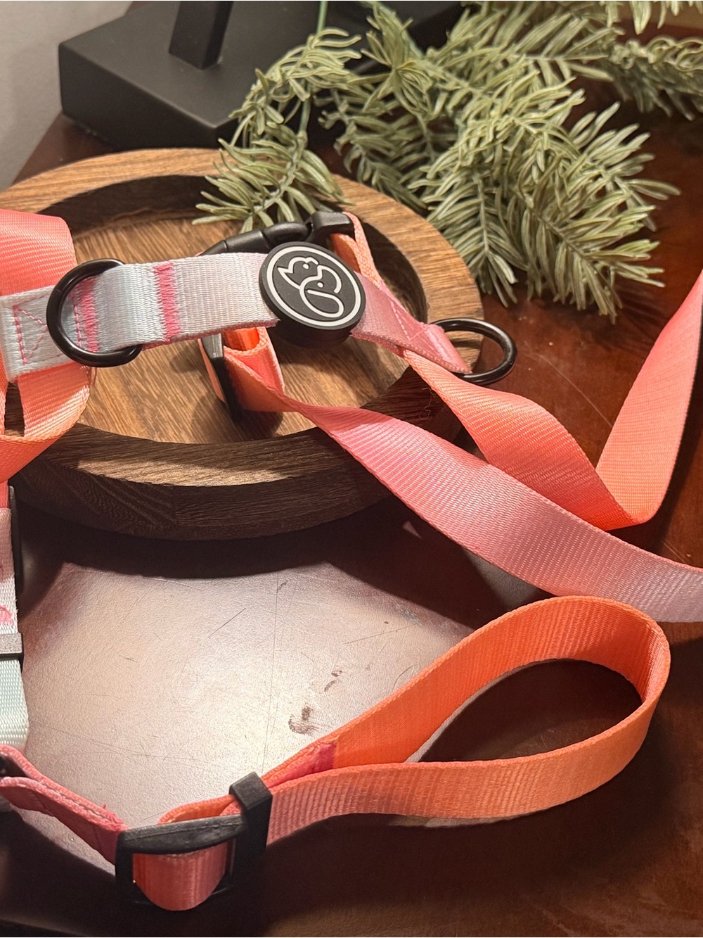 Dog Adjustable Coral Pink Dog Harness - Lightweight Safety Harness